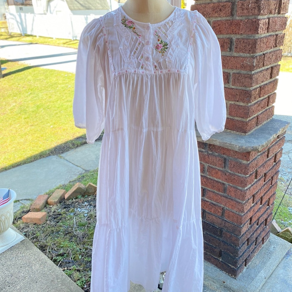 SOLD Vintage 1970s 80s Starina India Dress - Picture 5 of 9